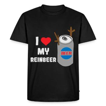 J’adore ma baie pure! Buveurs de bière - T-shirt Premium bio Homme - noir - Devant - Nico (187cm)