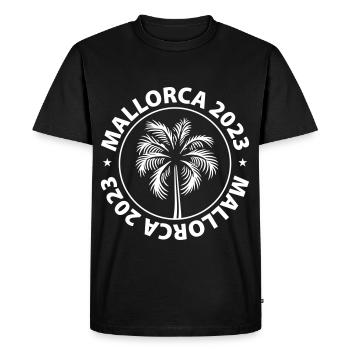 Mallorca 2023 - Men's Premium Organic T-Shirt - black - Front - Nico (187cm)