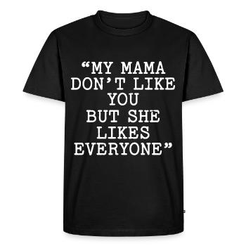 Lyrics Music Lovers Songwriters Music Festival - Men's Premium Organic T-Shirt - black - Front - Nico (187cm)