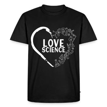 Chemistry Biochemistry - Men's Premium Organic T-Shirt - black - Front - Nico (187cm)