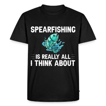 Pêche sous-marine Pêcheurs au harpon Pêcheurs au harpon - T-shirt Premium bio Homme - noir - Devant - Nico (187cm)