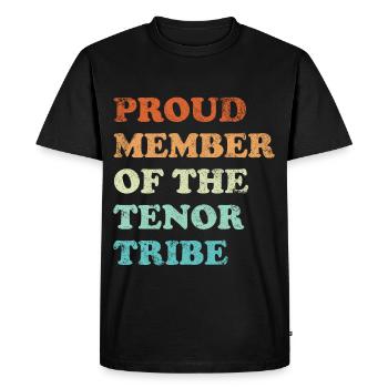 Fier membre de l’enfer rétro Tenor Tribe - T-shirt Premium bio Homme - noir - Devant - Nico (187cm)
