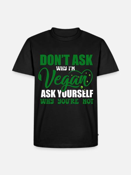 Vegan Veganism - Men's Premium Organic T-Shirt - black