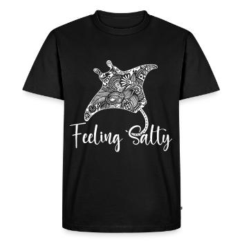 Manta Ray Feeling Salty Manta Ray Lovers - T-shirt Premium bio Homme - noir - Devant - Nico (187cm)