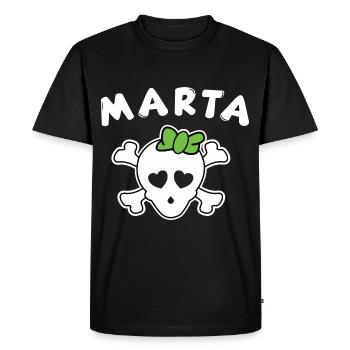 Pirate Marta Design for Girls and Women - Men's Premium Organic T-Shirt - black - Front - Nico (187cm)