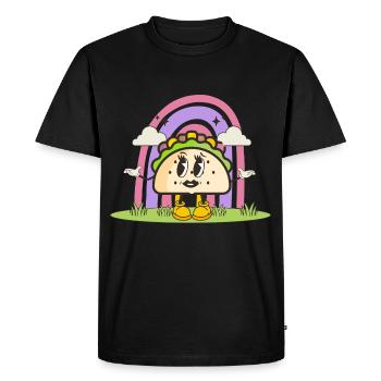 taco - T-shirt Premium bio Homme - noir - Devant - Nico (187cm)