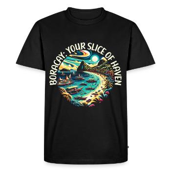 Boracay Philippines Vacances d’été Boaracay Beach - T-shirt Premium bio Homme - noir - Devant - Nico (187cm)