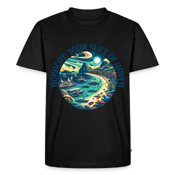 Boracay Philippines Vacances d’été Boaracay Beach - T-shirt Premium bio Homme - noir - Devant - Nico (187cm)