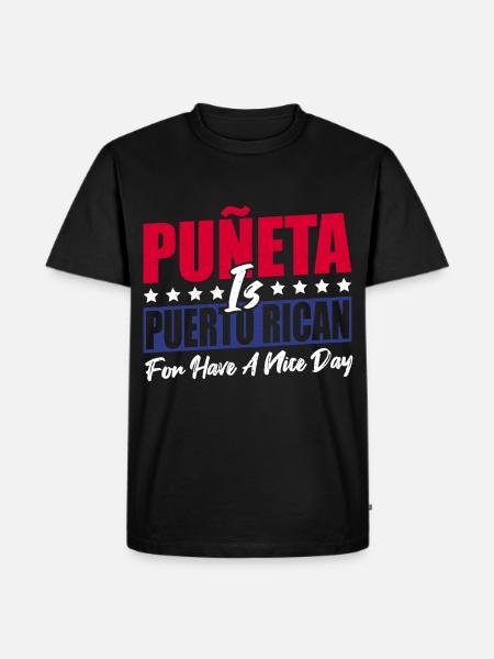 Camiseta Puerto Rico - Camiseta prémium ecológica para hombre - negro