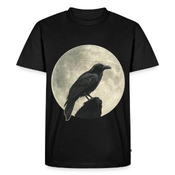 Raven - Men's Premium Organic T-Shirt - black - Front - Nico (187cm)