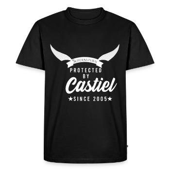 CASTIEL, CADEAU - T-shirt Premium bio Homme - noir - Devant - Nico (187cm)