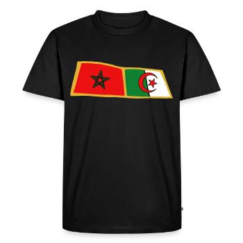 Maroc Algérie Khawa Khawa - T-shirt Premium bio Homme - noir - Devant - Nico (187cm)
