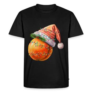 Pêche de Noël - T-shirt Premium bio Homme - noir - Devant - Nico (187cm)