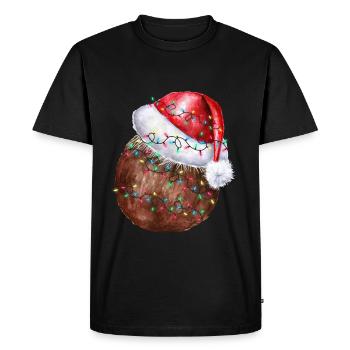 Noix de Noël Noix de - T-shirt Premium bio Homme - noir - Devant - Nico (187cm)