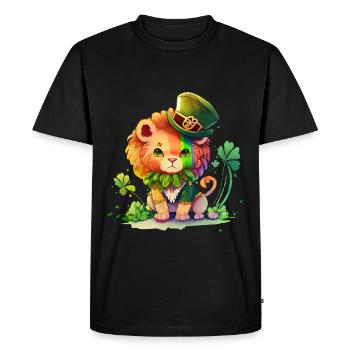 St Paddy’s St Patricksday St Patrick Day - T-shirt Premium bio Homme - noir - Devant - Nico (187cm)
