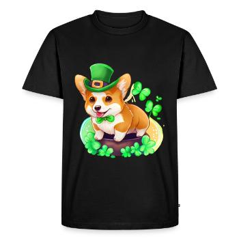 St Paddy’s St Patricksday St Patrick Day - T-shirt Premium bio Homme - noir - Devant - Nico (187cm)