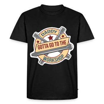 Father's Day gift for dad for Men's Day - Men's Premium Organic T-Shirt - black - Front - Nico (187cm)