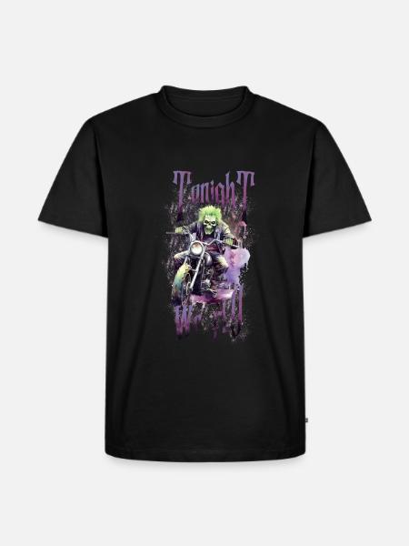 Halloween Pumpkin Horror - Men's Premium Organic T-Shirt - black