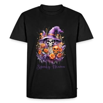 Halloween Pumpkin Horror - Men's Premium Organic T-Shirt - black - Front - Nico (187cm)