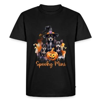Halloween Pumpkin Horror - Men's Premium Organic T-Shirt - black - Front - Nico (187cm)