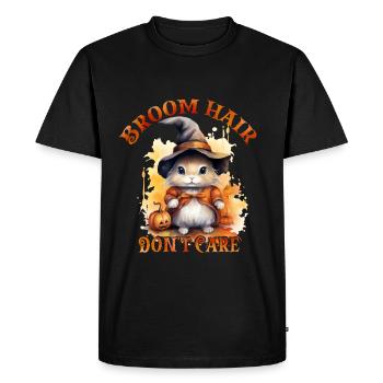 Halloween Horreur de la citrouille - T-shirt Premium bio Homme - noir - Devant - Nico (187cm)