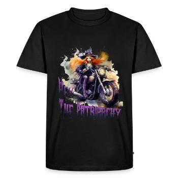 Halloween Pumpkin Horror - Men's Premium Organic T-Shirt - black - Front - Nico (187cm)