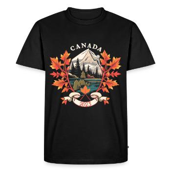 Canada 2023 (en anglais seulement) - T-shirt Premium bio Homme - noir - Devant - Nico (187cm)