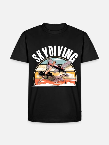 Skydiving Parachuting Parachute - Men's Premium Organic T-Shirt - black