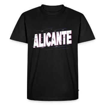 Alicante Espagne City Font Maison de Vacances Amour - T-shirt Premium bio Homme - noir - Devant - Nico (187cm)