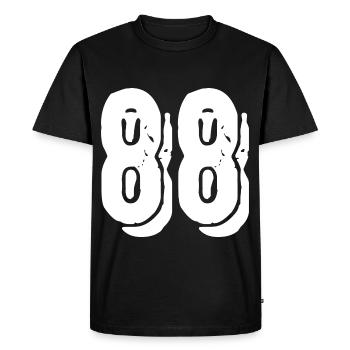 88 number jersey - Men's Premium Organic T-Shirt - black - Front - Nico (187cm)