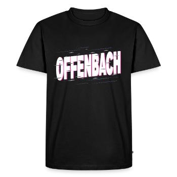 Offenbach Allemagne Ville Police Home Love - T-shirt Premium bio Homme - noir - Devant - Nico (187cm)