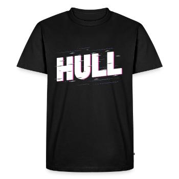 Hull England UK City Font Home Love - Men's Premium Organic T-Shirt - black - Front - Nico (187cm)