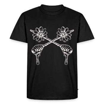 Bee Beekeeper Nature Conservation Honey Environment - Men's Premium Organic T-Shirt - black - Front - Nico (187cm)