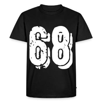 Maillot à 68 numéros - T-shirt Premium bio Homme - noir - Devant - Nico (187cm)
