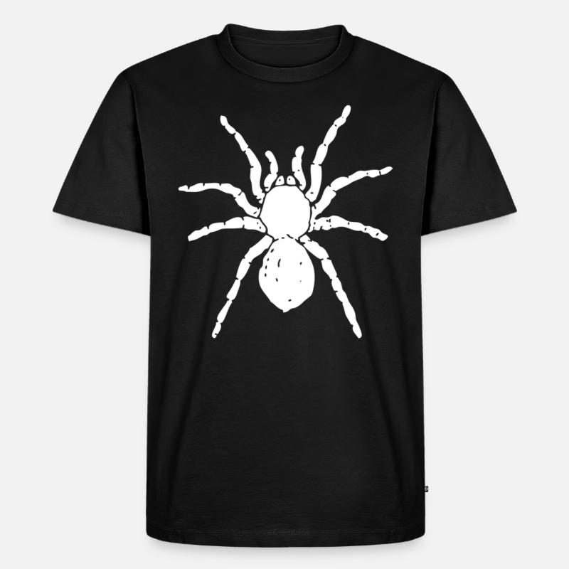Spinne - Männer Premium Bio T-Shirt - Schwarz