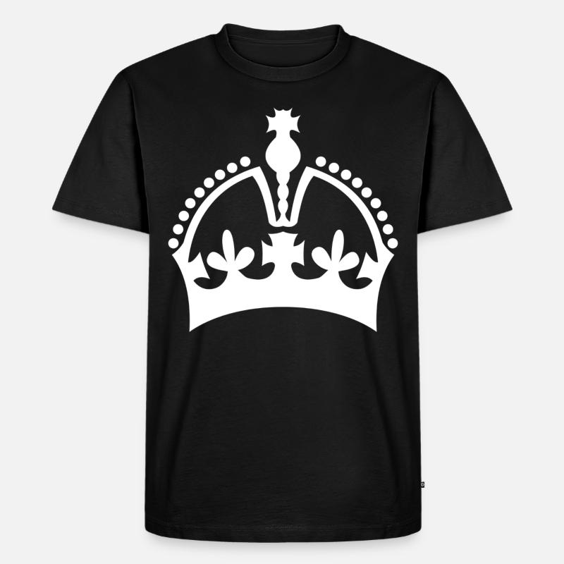 Krone - Männer Premium Bio T-Shirt - Schwarz