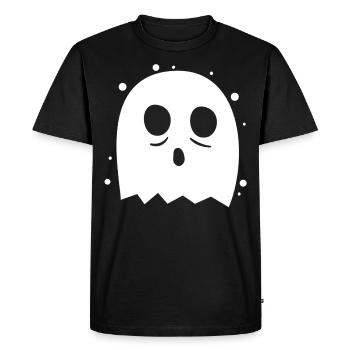 ghost - Men's Premium Organic T-Shirt - black - Front - Nico (187cm)