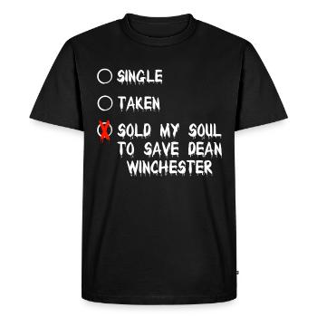 Supernaturel - T-shirt Premium bio Homme - noir - Devant - Nico (187cm)