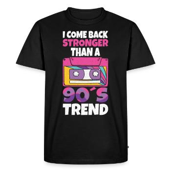 Cassette Type Vintage Cassette Retro Cassette Love - T-shirt Premium bio Homme - noir - Devant - Nico (187cm)