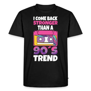 Cassette Type Vintage Cassette Retro Cassette Love - T-shirt Premium bio Homme - noir - Devant - Nico (187cm)
