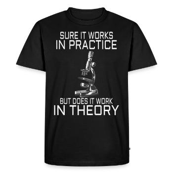 Physics Science Physicist Physics Teacher Gift - Men's Premium Organic T-Shirt - black - Front - Nico (187cm)