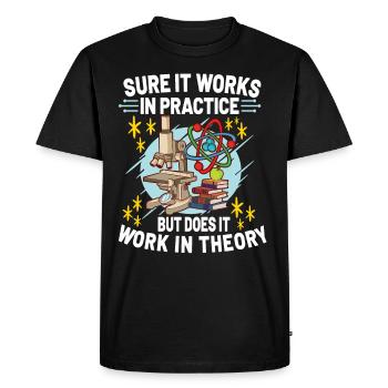 Physics Science Physicist Physics Teacher Gift - Men's Premium Organic T-Shirt - black - Front - Nico (187cm)