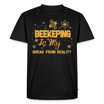 Apiculture Apiculteurs Apiculture - T-shirt Premium bio Homme - noir - Devant - Nico (187cm)