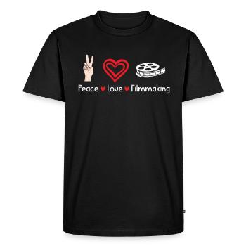 scénariste producteur acteur réalisateur cinéaste - T-shirt Premium bio Homme - noir - Devant - Nico (187cm)