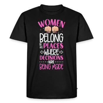 Feminism Women's Power Pro-choice Pro Abortion - Men's Premium Organic T-Shirt - black - Front - Nico (187cm)