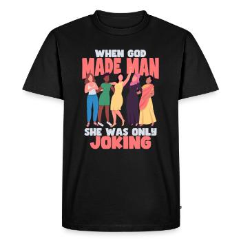 Feminism Women's Power Pro-choice Pro Abortion - Men's Premium Organic T-Shirt - black - Front - Nico (187cm)