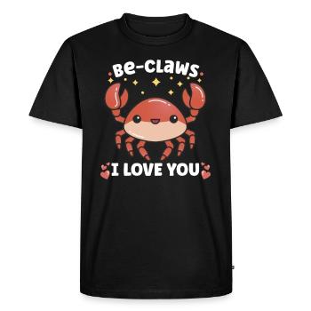 Crab Crab Crab Whisperer Crab Hunting Fisherman - Men's Premium Organic T-Shirt - black - Front - Nico (187cm)