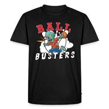 Drôle de Bowling Team Bowler Strike Zombie - T-shirt Premium bio Homme - noir - Devant - Nico (187cm)