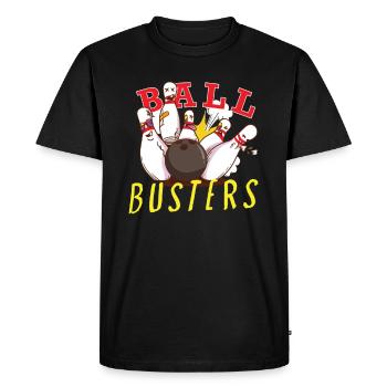 Drôle d’équipe de bowling Bowler Strike Gift Idea - T-shirt Premium bio Homme - noir - Devant - Nico (187cm)