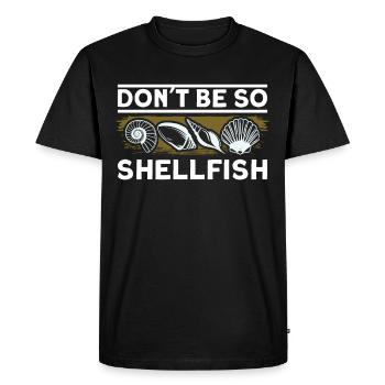 seashells shell collector shell collecting Gift - Men's Premium Organic T-Shirt - black - Front - Nico (187cm)
